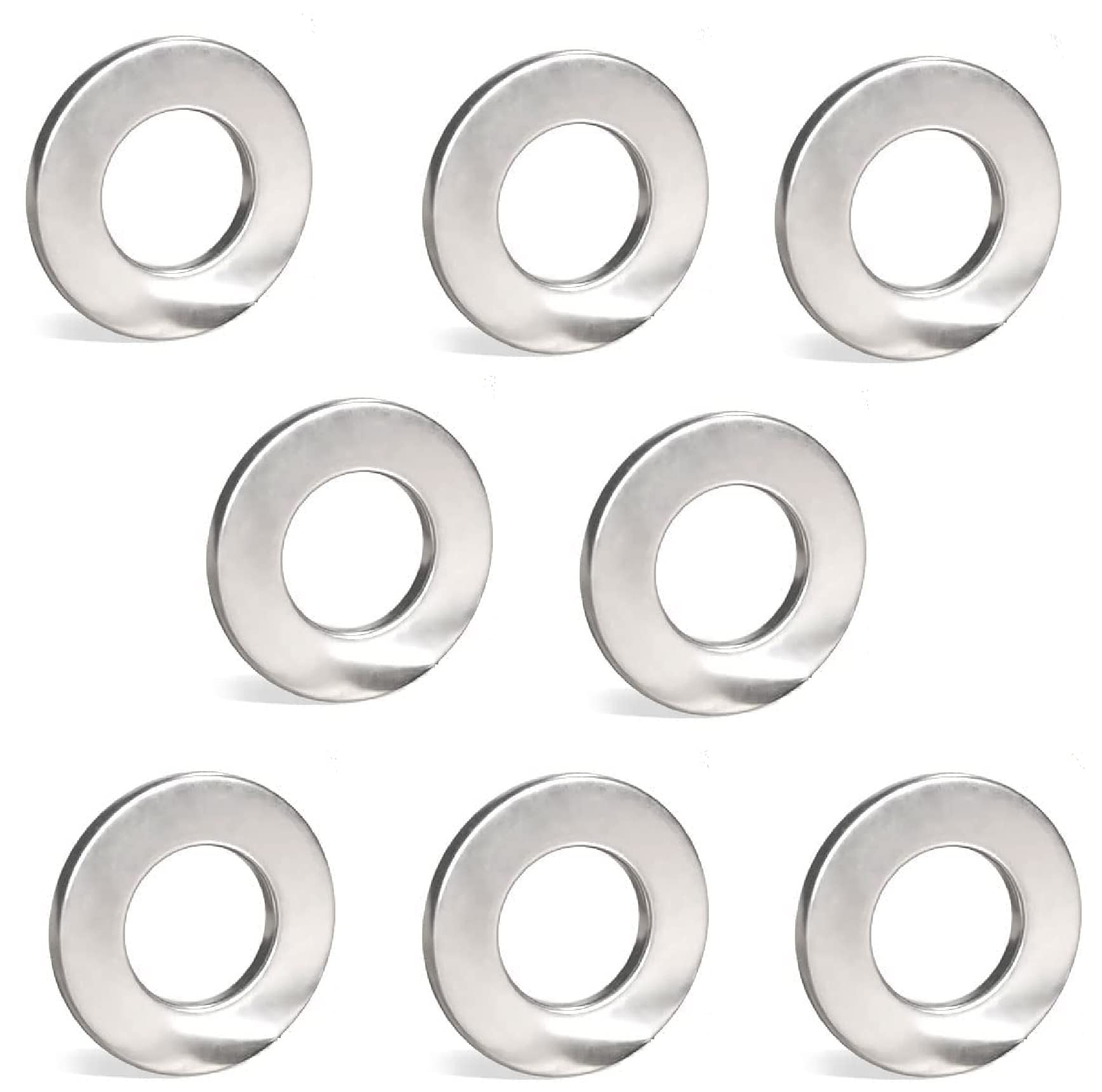 M10 Stainless Steel Washers (10mm x 20mm) Form A Thick Flat washers For Bolts And Screws Metal Grade A2 Stainless Steel (304) M10 x 50 Pack