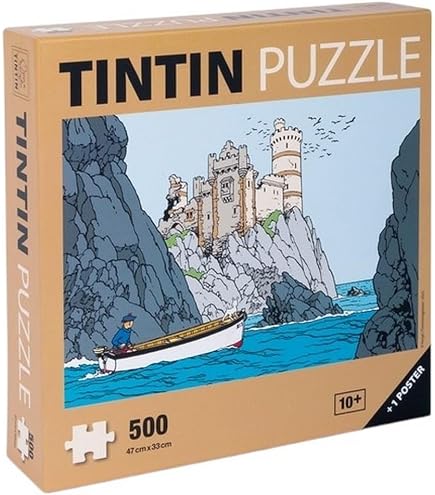 81568 Puzzle 1000 Pieces Tintin, Chang! Tintin in Tibet + Poster