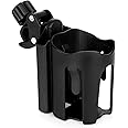 Accmor 2-in-1 Stroller Cup Holder with Phone Holder, Bike Cup Holder, Universal Cup Holder for Stroller, Bike, Pushchair, Rollator, Wheelchair, Walker, Scooter