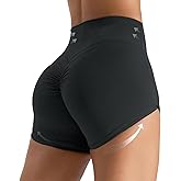 Womens Butterlift High Waist Scrunch Butt Biker Shorts 3 Inches No Front Seam Workout Yoga Gym Booty Shorts