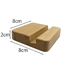 LUCENTIS Beech Wood Phone Stand, Single Slot, 2 x 8