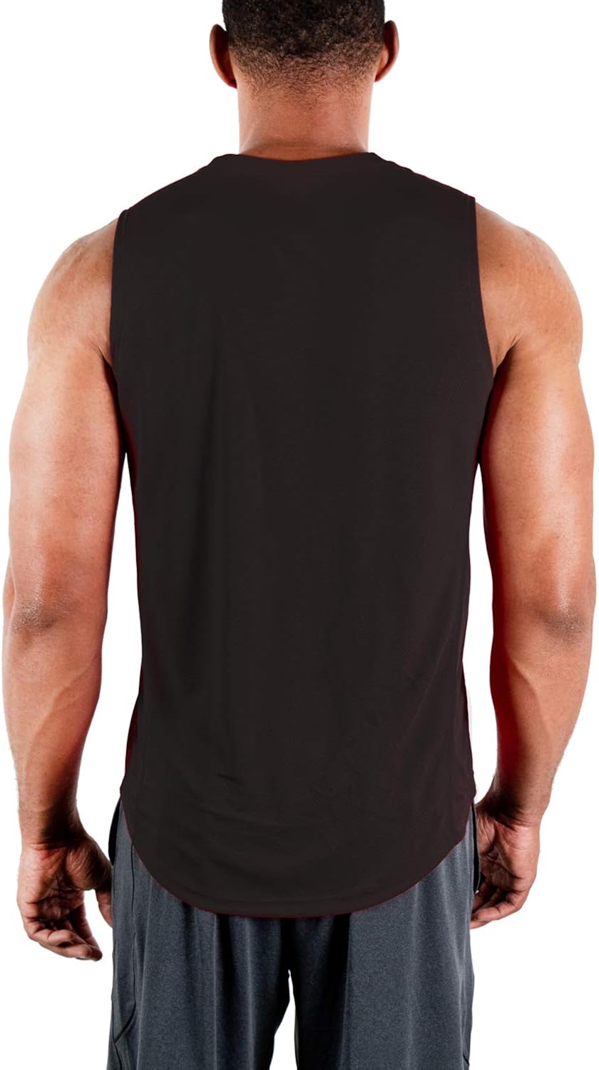 DEVOPS 3 Pack Men's Muscle Shirts Sleeveless Dri Fit Gym Workout Tank Top: Clothing