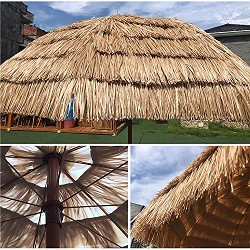 ZEKKLE Runder Sonnenschirm Hawaii Strandschirm Gartenschirm Balkonschirm, Strohschirm Apply To Garten Terrasse Rasen Strand Sonnenschirm – Bild 4