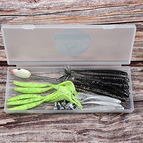 JOHNCOO Soft Lures Fishing Tackle Alabama Rig Set Swimbaits Lures Kit