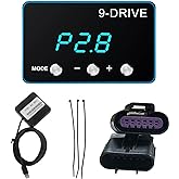 JINKEY Throttle Response Controller, 9 Drive Throttle Controller 9 Mode Electronic Racing Accelerator for DODGE for RAM 1500/2500 2007-2018, for Jeep for Chrysler