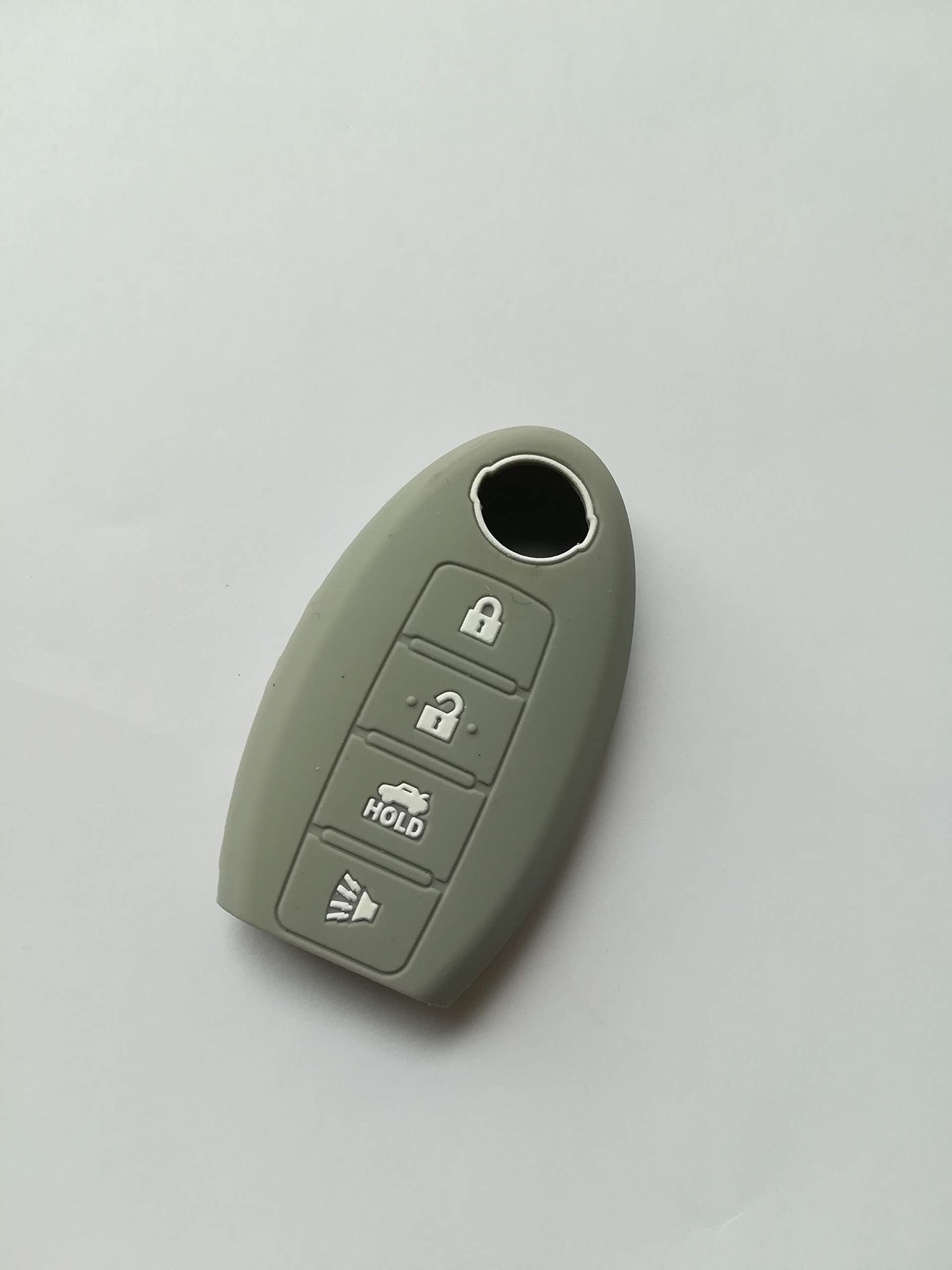 Autos hop Silicone Replacement Protective Fob Skin Key Cover Chains Bag Holder Key Jacket for Nissan Maxima Nissan Altima Nissan Gt-r Nissan Sentra Nissan Murano 4 Buttons