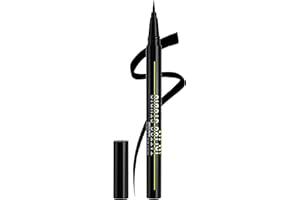 Maybelline Tattoo Studio Ink Pen Eyeliner, Waterproof & Smudge Resistant Liner, Up to 24 Hours Eye Makeup Wear, Jet Black, 1 Count
