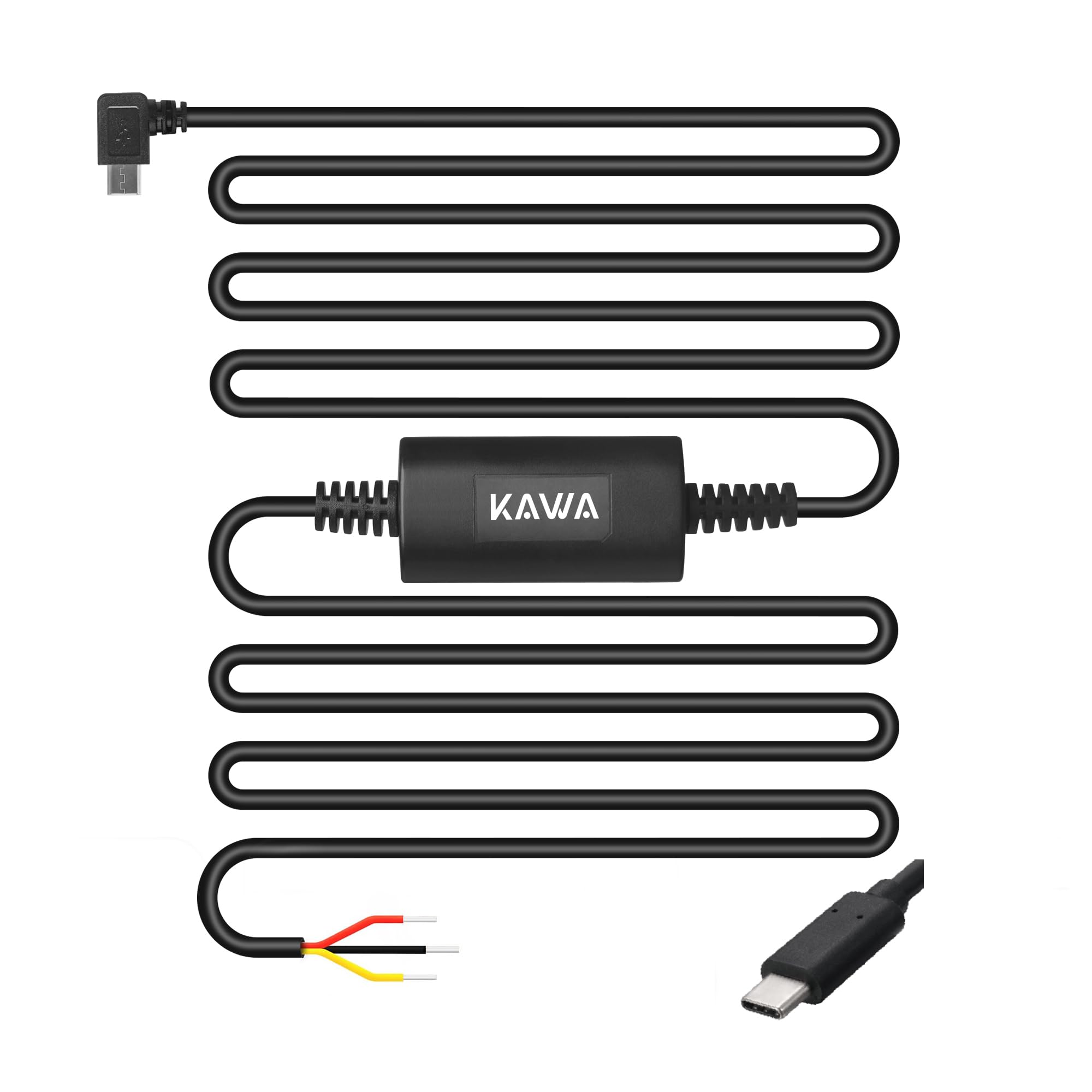 KAWA Dash Cam Hardwire Kit for MINI 3, D11, MINI 3 Pro, D6 3K, D7, D9, MINI 7 Pro. (Type-c Port)