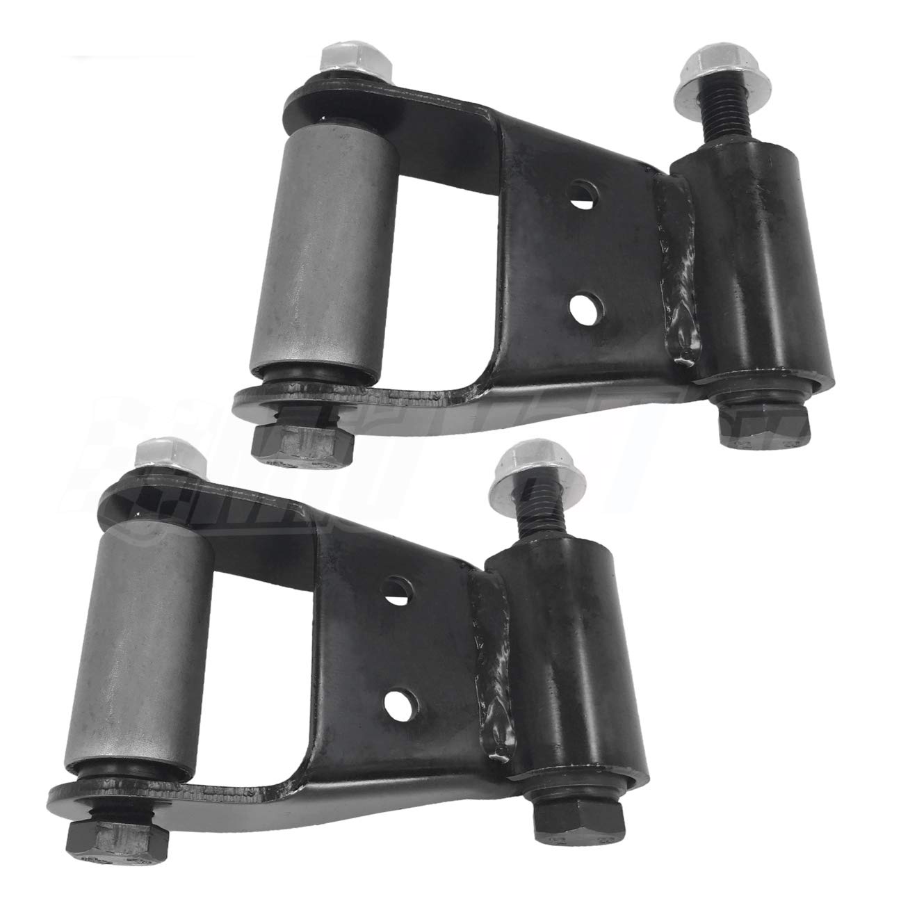 Mid Valley - 2pcs Rear Leaf Spring Shackle Bracket Repair Kit for 2000-2009 Ford F150 Ranger E-150 M