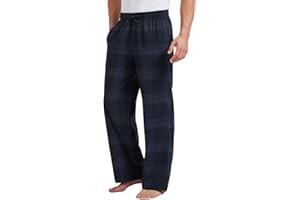 TTZ 34/36 Inseam Mens Tall Pajama Pants 100% Cotton Pj Lounge Sleep Pants for Tall Men