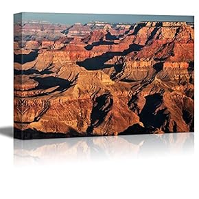 Canvas Prints Wall Art - Beautiful Scenery/Landscape Grand View of Sunrise on The Grand Canyon | Modern Wall Decor/Home Art Stretched Gallery Canvas Wraps Giclee Print & Ready to Hang - 12" x 18"