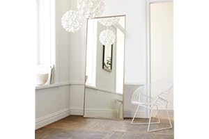 NeuType Full Length Mirror Floor Mirror with Standing Holder Bedroom/Locker Room Standing/Hanging Mirror Dressing Mirror Wall-Mounted Mirror (Golden)…