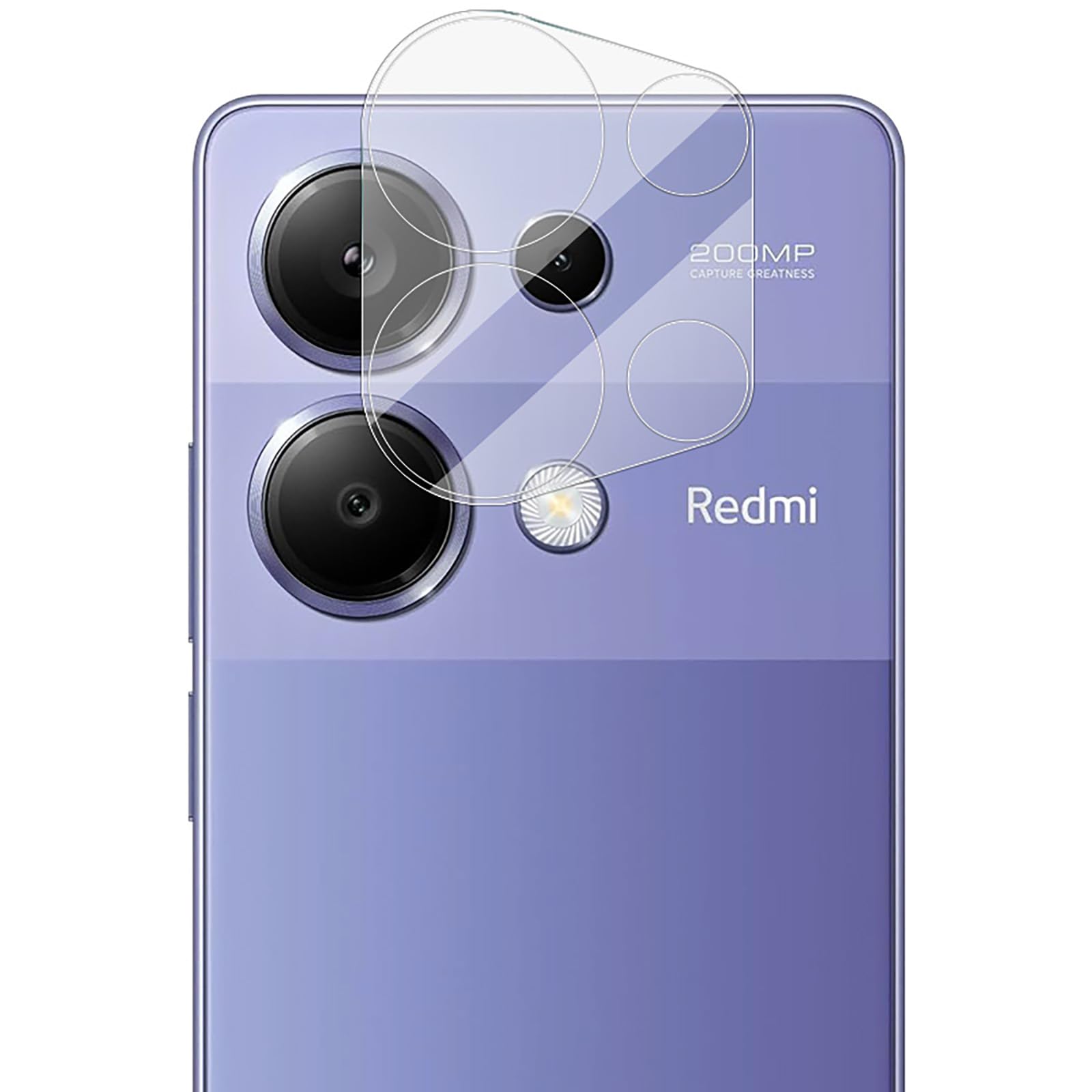 SEIAIYG Camera Lens Protector for Xiaomi Redmi Note 13 Pro 4G, [3 Pack] HD Clear 9H Hardness Tempered Glass Camera Protector Lens Protector Film, Anti-Scratch