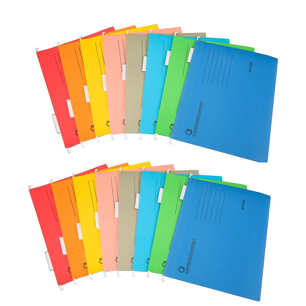 Hsthe Sea 16PCS PP Filing Cabinet Hanging File A4 Suspension Files with Tabs and Inserts