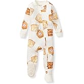 Burt's Bees Baby baby-boys Sleeper Pjs, 100% Organic Cotton, One-piece Footie, Zip Up Jumpsuit, Snug Fit Pajamas