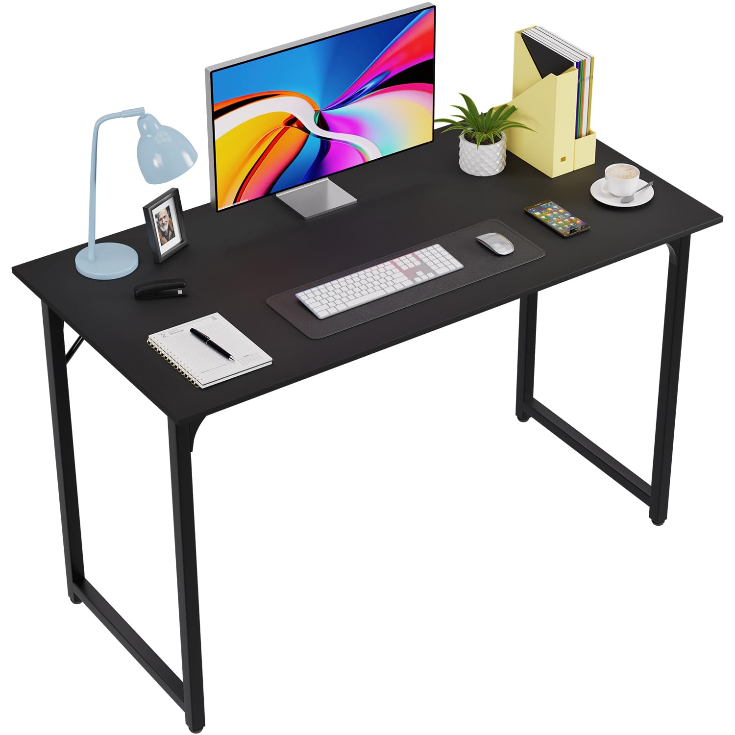 DYH Computer Desk 47 In, Home Office Writing Desk, Modern - View #12