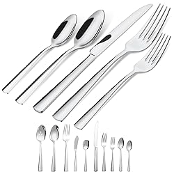 45-Piece Flatware Sets, Silverware Set for