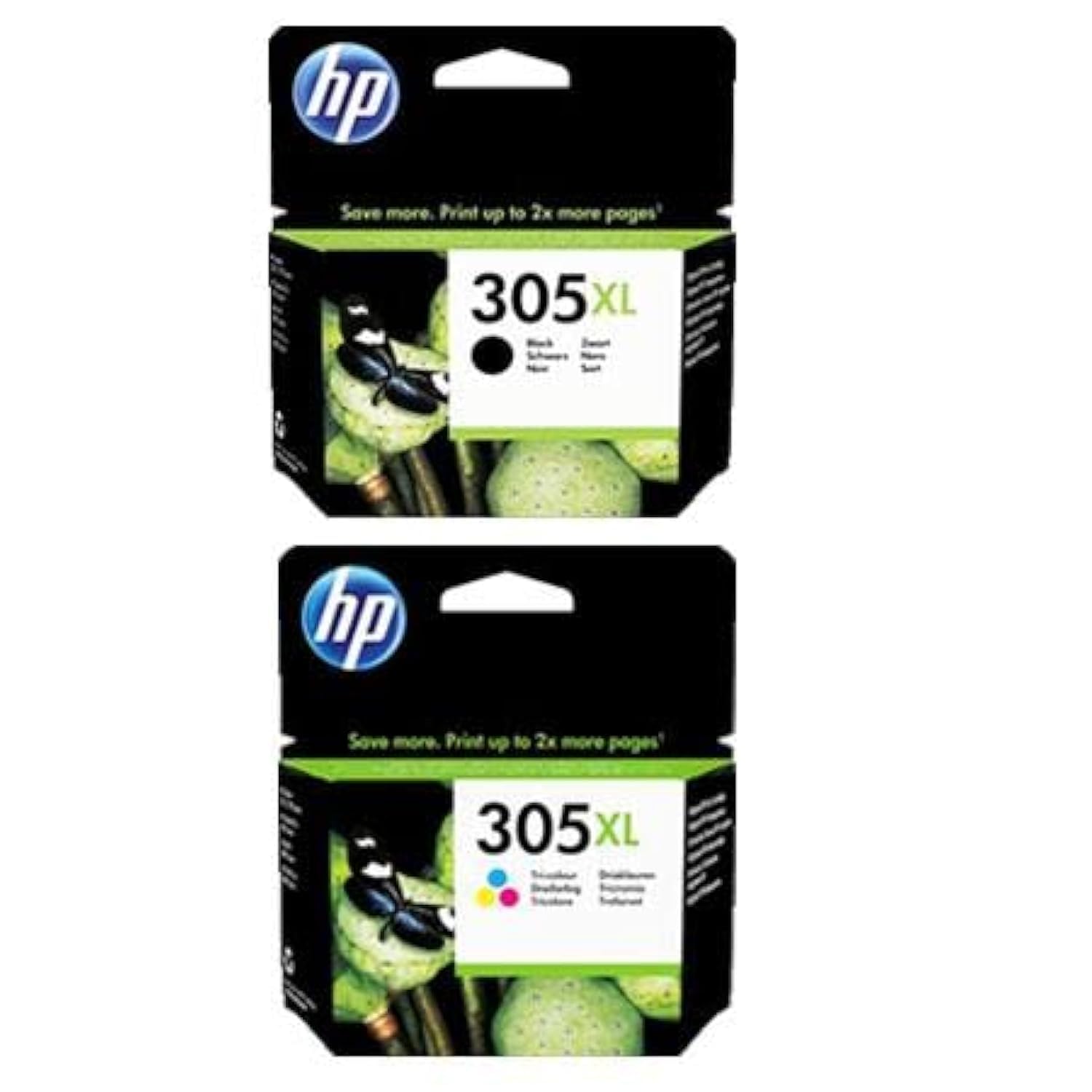 Ink Jungle 305XL Black & Colour Ink Cartridge Combo Pack For HP DeskJet 2710 2710e 2720 2720e 2721 2721e 2722 2722e 2723 2724 4110e 4120e 4122e 4130e Printers