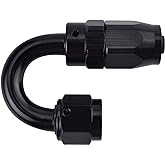 EVIL ENERGY 6AN Hose End Fitting 180 Degree Swivel for CPE Braided Hose Black
