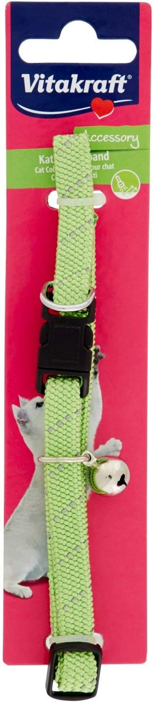 Vitakraft Reflective Nylon Cat Collar, Assorted Colors