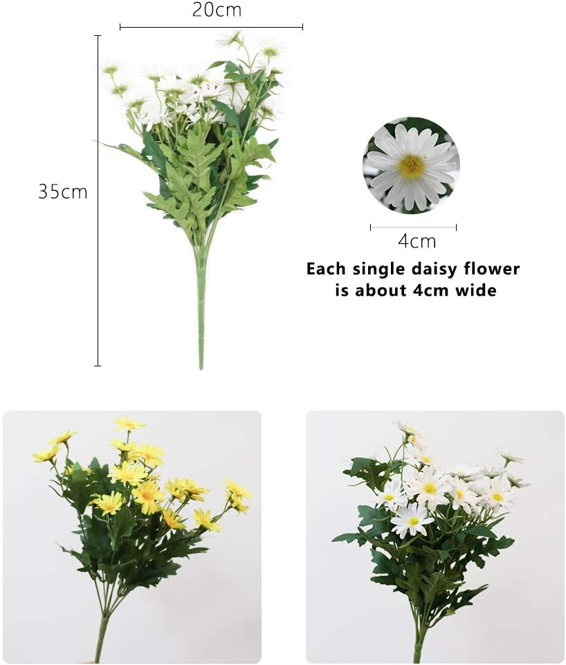CCUCKY 2 Pezzi di Fiori Artificiali di Margherita 24 Teste ...