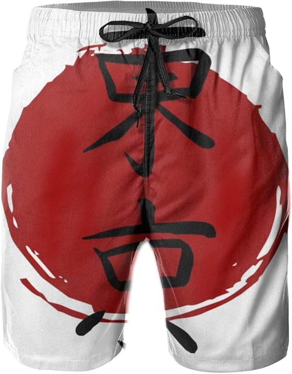 Amazon Co Jp Tokyo 東京 水着 メンズ おしゃれ サーフパンツ 海パン 人気 スイムパンツ ボーダー 短パン ビーチパンツ サーフトランクス ゴムウェスト 水陸両用 旅行 速乾 大きいサイズ 人気 服 ファッション小物