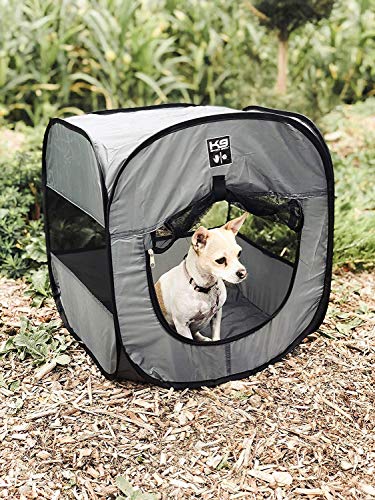 K9 Sport Sack | Indoor & Outdoor Pop-up Travel Dog Tent | Portable Dog House for Camping & Hiking with Carry Bag (30" L x 30" W x 30" H)