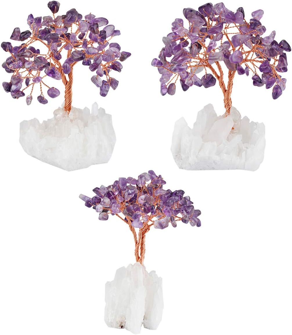 Nupuyai Amethyst Healing Crystal Tree with Gift Box - Image 5