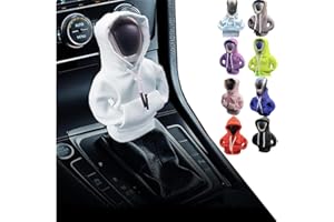 Topaliving Car Shift Knob Hoodie,Funny Gear Shift Knob Shirt Sweater, Winter Warm Shift Knob Cover Sweater Shirt,Universal Fit Shift Gear Cover,Shift Knob Interior Decor Accessorie (1pcs, White)