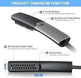 Lidasen Beard Straightener Comb Multifunctional Ionic Heated Brush Men's Hair view 3