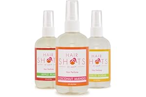 HAIR SHOTS BY AMY Hair Shots Heat Activated Hair Fragrance Fab Three Bundle 3 Items: Apple Pear, Coconut Mango, Citrus Sugar