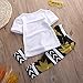 Magical Baby Little Girls Never Grow Up T-Shirt and Maple Leaves Pants Outfit (90(1-2Y))