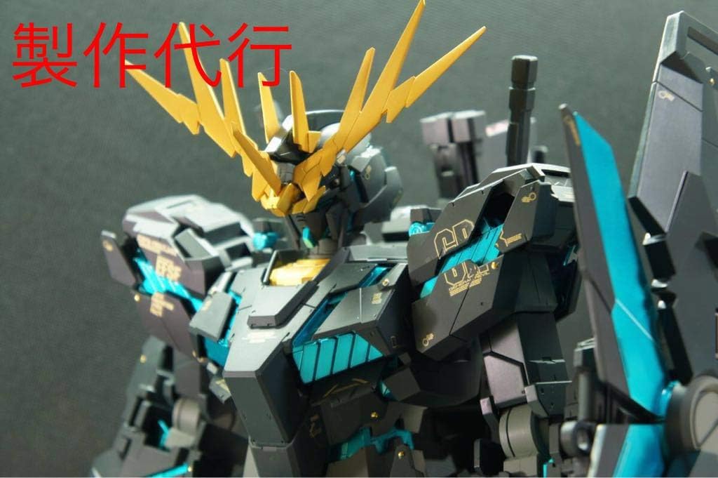 Amazon 製作代行 メガサイズモデル 1 48 小説版 バンシィ 覚醒仕様 グリーンフレーム ユニコーン2号機 改修塗装完成品 メガサイズ 検 Pg Mg Hg 303 おもちゃ ホビー
