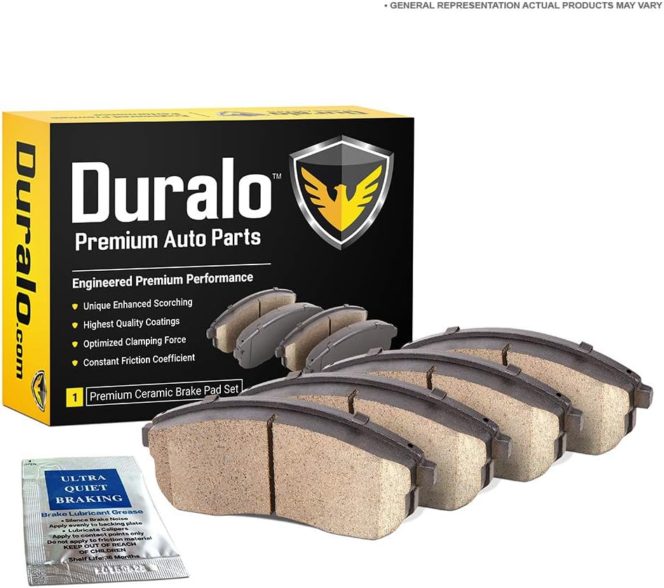 Duralo Ceramic Front Brake Pads For VW Golf Jetta Cabrio Mk3 Passat Scirocco Quantum Audi Coupe Quattro GT 4000 - Duralo 144-1713 New