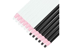 MECCANIXITY 12PCS Peel-Off Grease Pencils, Color China Markers for Glass Metal Plastic Paper, Non-Sharpening Wax Pencils for 