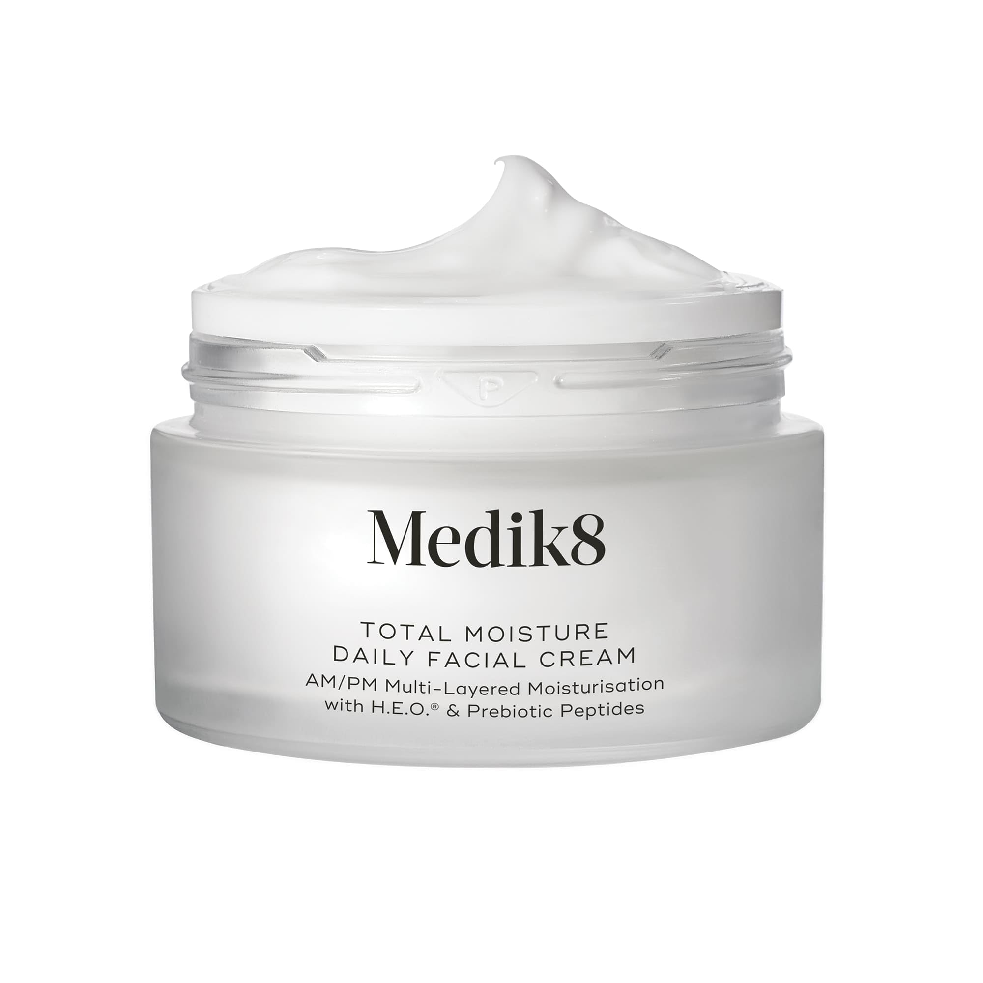 Medik8 Total Moisture Daily Facial Cream – Hyaluronic Acid Moisturiser, Day & Night Face Cream, Clinically Proven Instant, Deep & Lasting Moisturisation, Fragrance-Free For All Skin Types – 50 ml