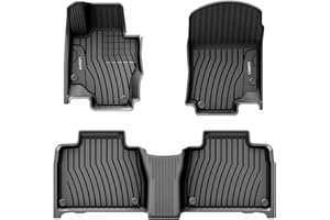 LASFIT Floor Mats for Mercedes Benz GLE 2020-2025 350/43 AMG/ 450/53 AMG/ 580/63 AMG S(Not Fit for Coupe), All Weather Custon Fit TPE Car Liners, 1st & 2nd Row,Black
