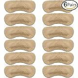 6 Pairs Heel Pads Cushion Suede Leather Back of Heel Cushions Grips Heel Liner Cushions High Heels Unisex
