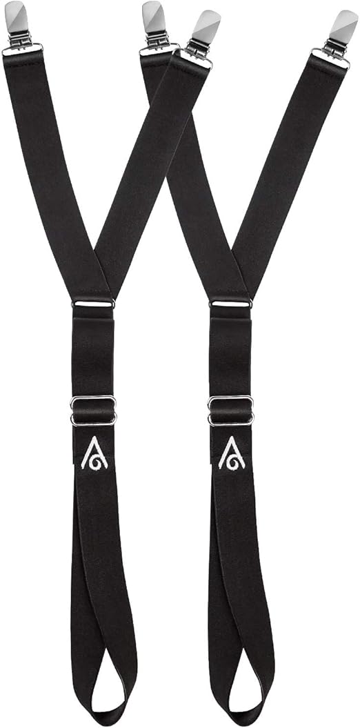 Shirt Stays Stirrup Style Adjustable Straps Elastic Shirt Holder