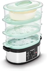 Morphy Richards 3 Tier Food Steamer 9L 60min Timer Stainless view 2