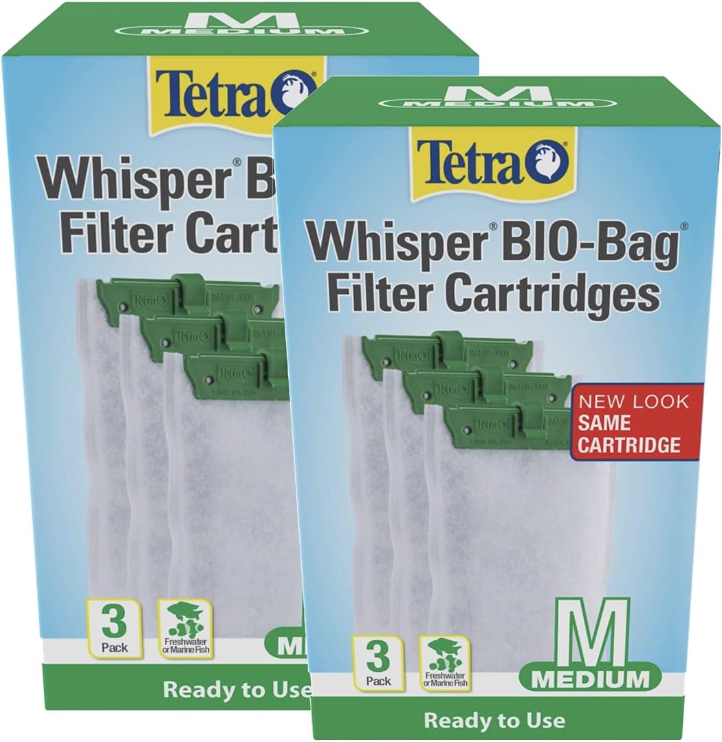 Tetra Whisper Assembled Bio-Bag Filter Medium Cartridges, 3 Count (Pack of 2)