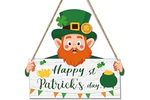 MIGUMUTU St.Patricks Day Decorations Door Decorations St.Patricks Day Decorations Door Sign Wall Decor Happy For Front Door Irregular Shapes Hanging Sign For Home Yard Porch Wall 10 X 11 Inch