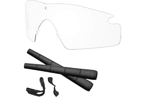Predrox Si Ballistic M Frame 2.0 Lenses & Rubber Kits Replacement for Oakley Sunglass Polarized
