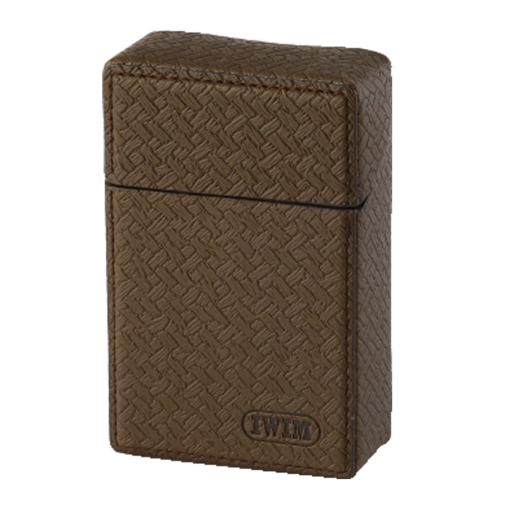 IWIM Leather Cigarette Case/Box/Holder for Regular King Size Cigarettes