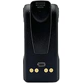 Fascinatacc NNTN7335B NNTN7335 NNTN7335A 3200mAh Li-ion Battery USB Type C for XTS1500 XTS2500 XTS2250 PR1500 MT1500 Portable Radio NNTN7554 NTN9858C NTN9858 NTN9857C with Belt Clip