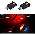 Sylvil 2 PCS USB Type C LED Ambient Light, 8 Colors RGB Dynamic Gradient Brightness Interior Atmosphere Lamp, Mini Adjustable Car Accessories Replace Lighting Parts for Home Laptop