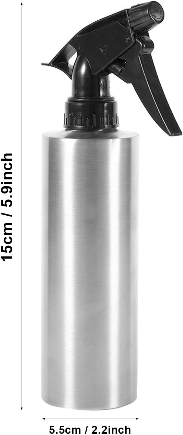 TOPINCN Stainless Steel Water Spray Bottle Hand Press Watering Bottle Multi-Functional Pump Pressure Watering Pot Flower Water Cans (350Ml) - Image 3