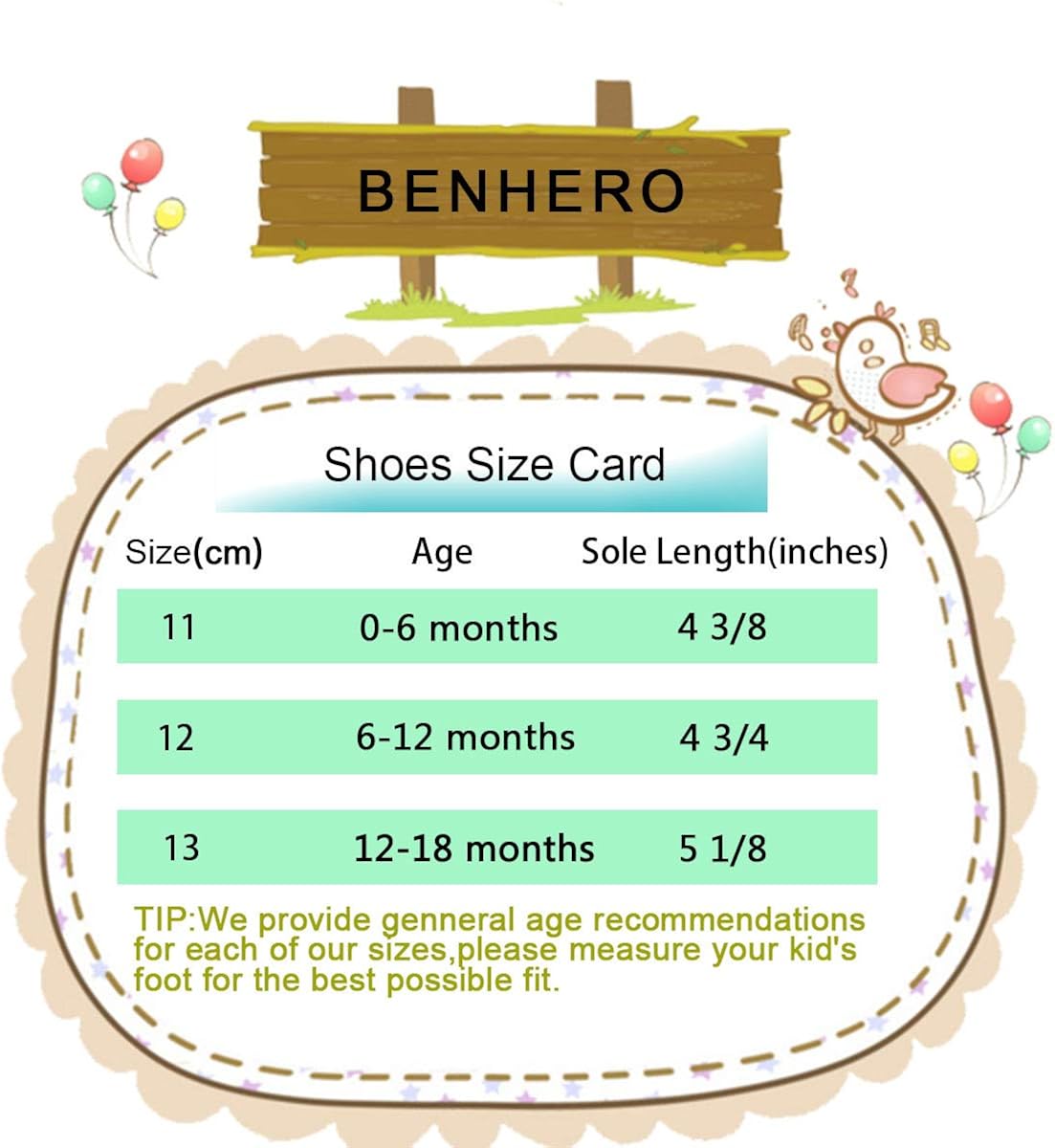  | BENHERO Infant Baby Girls Sandals, Premium Soft Rubber Sole Anti-Slip Summer Toddler Flats First Walkers Shoes | Sandals