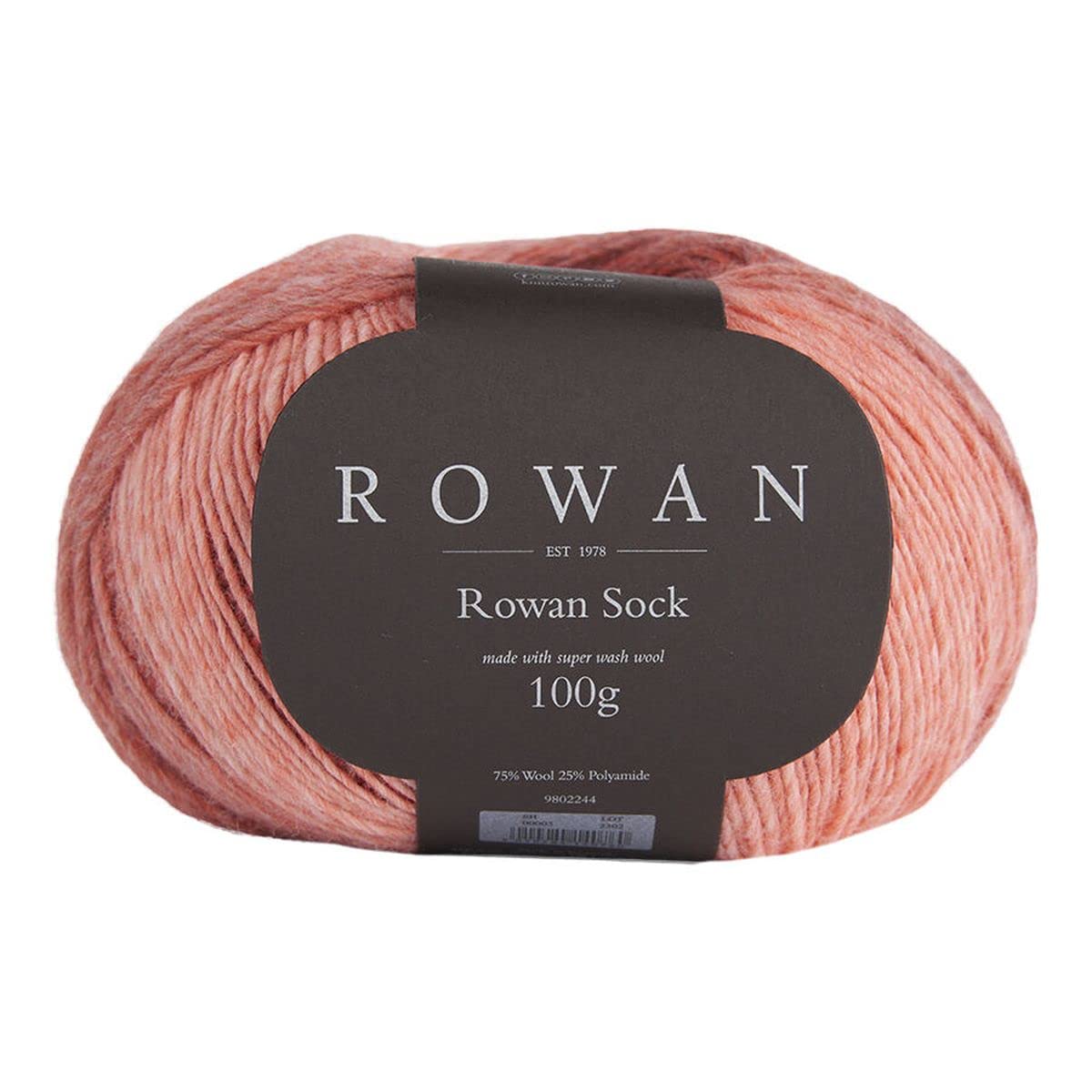 Rowan Rowan Sock Wool Coral 100% Wool Yarn - 100g — image 1
