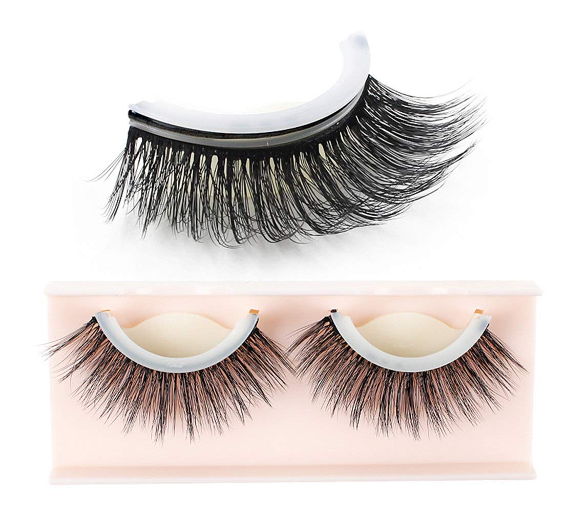 Set of 3D Eyelash Extensions False Eyelashes Makeup Tool Self-adhesive Eyes Handmade Natural Long Eye Lashes (3D-06)